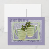 Groene Spiral Mokken Mint Sprigs Foto Briefkaart (Voorkant / Achterkant)