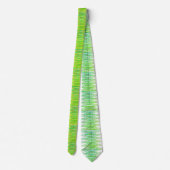 Groene spiralen in gele stropdas (Achterkant)