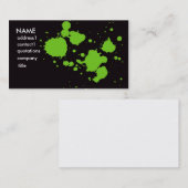 groene splash visitekaartje (Voorkant / Achterkant)