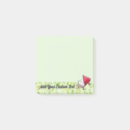 Groene Splatter & Potlood Schetsen Limoen Post-it® Notes