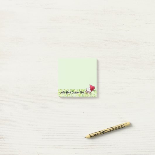  Groene Splatter & Potlood Schetsen Limoen Post-it® Notes (Op bureau)