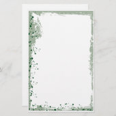 groene spleten briefpapier (Voorkant / Achterkant)