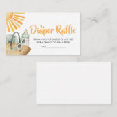 Groene Splish Luier Raffle Informatiekaartje (Voorkant / Achterkant)