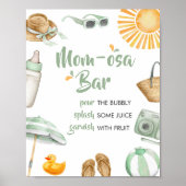 Groene Splish Splash Baby shower Moeder Osa Bar Poster (Voorkant)