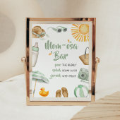 Groene Splish Splash Baby shower Moeder Osa Bar Poster