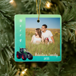 Groene spoorstaafvormgeving keramisch ornament