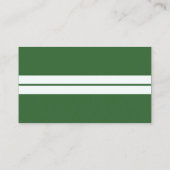 Groene Sport Stripes Personal Trainer Visitekaartj Visitekaartje (Achterkant)