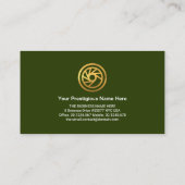 Groene Sportkoplampen automatisch details Visitekaartje (Achterkant)