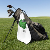 Groene sportwagen met luchtfolie golfhanddoek (Groen)