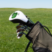 Groene sportwagen met luchtfolie golfheadcover (Insitu)