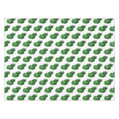 Groene sportwagen met luchtfolie tafelkleed (Voorkant (Horizontaal))