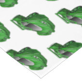 Groene sportwagen met luchtfolie tafelkleed (Gekanteld)