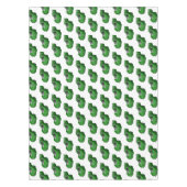 Groene sportwagen met luchtfolie tafelkleed (Voorkant)