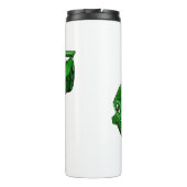 Groene sportwagen met luchtfolie thermosbeker (Achterkant)