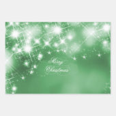 Groene sprankelende achtergrond inpakpapier vel (Voorkant)