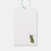 Groene sprinkhaan cadeaulabel (Achterkant)