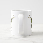 Groene sprinkhaan grote koffiekop (Achterkant)