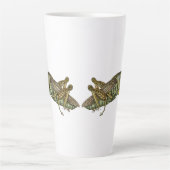 Groene sprinkhaan latte mok (Voorkant)