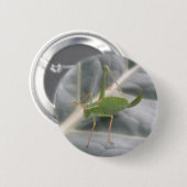 Groene sprinkhaan-macroknop ronde button 5,7 cm (Voorkant /achterkant)