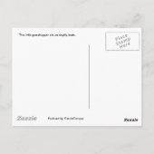 Groene sprinkhaan op het Briefkaart van Daylily Bu (Achterkant)