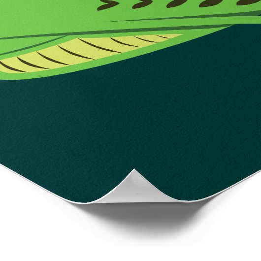 Groene sprinkhaan poster (Hoek)