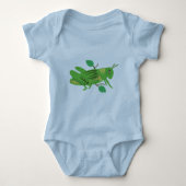 Groene sprinkhaan romper (Voorkant)