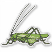  groene sprinkhaan sticker (Voorkant)