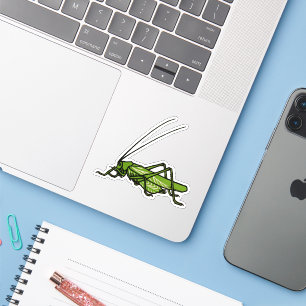  groene sprinkhaan sticker