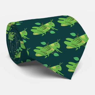 Groene sprinkhaan stropdas
