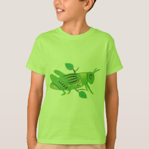 Groene sprinkhaan t-shirt