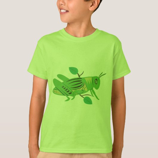 Groene sprinkhaan t-shirt (Voorkant)