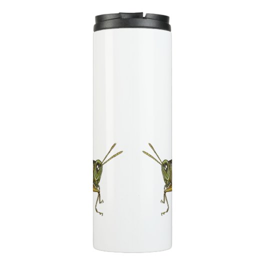 Groene sprinkhaan thermosbeker (Achterkant)