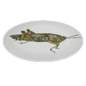 Groene sprinkhanendoek placemat snijplank (Hoek)