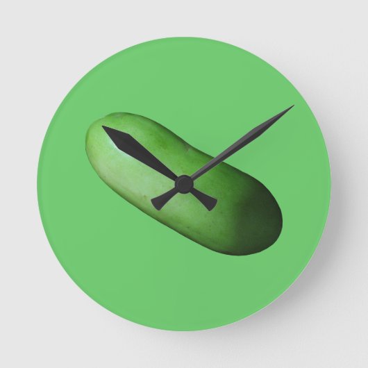 Groene Squash (Wintermelon) Ronde Klok (Voorkant)