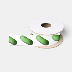 Groene Squash (Wintermelon) Satijnen Lint
