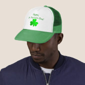 Groene St. Patrick Dag Hoed Met Klaver Trucker Pet (In situ)