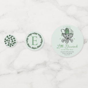 Groene St Patricks Baby shower tafel Confetti