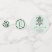 Groene St Patricks Baby shower tafel Confetti (Achterkanten)