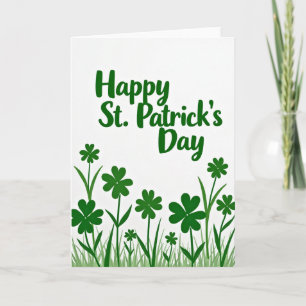 Groene St. Patrick's Dag Scènekaart Kaart