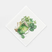 Groene St. Patrick's Day-bier in Servet (Hoek)