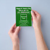 Groene St. Patrick's Day Business Sale Flyer (Hand)