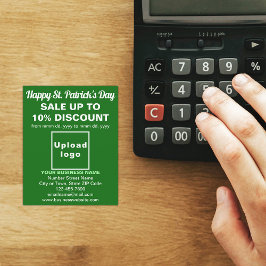 Groene St. Patrick's Day Business Sale Flyer