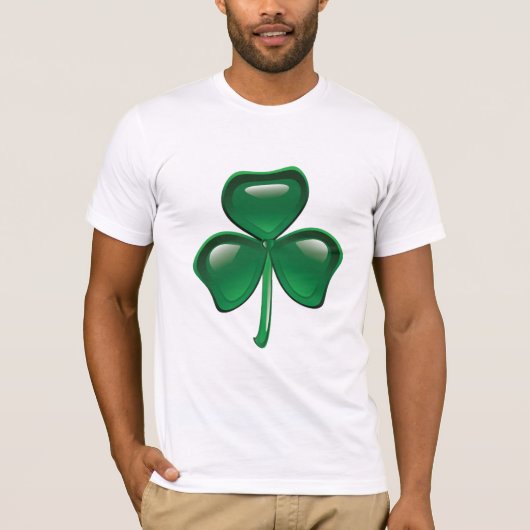 Groene St. Patricks Day Clover Mannen T-Shirt (Voorkant)