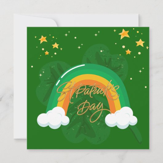 Groene St. Patrick's Day Feestdagenkaart (Voorkant)