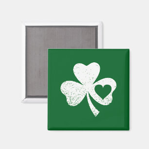 Groene St. Patrick's Day Ierse Patty's Hart Klaver Magneet