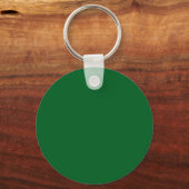 Groene St. Patrick's Day Ierse Patty's Hart Klaver Sleutelhanger (Achterkant)