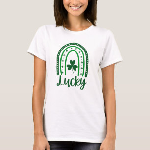 Groene St. Patrick's Day Regenboog T-shirt