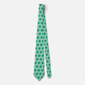 Groene St. Patrick's Day Shamrock Bladeren Cadeau  Stropdas (Voorkant)