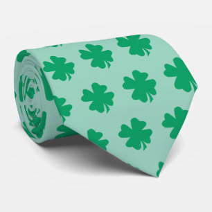 Groene St. Patrick's Day Shamrock Bladeren Cadeau  Stropdas