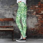 Groene St. Patrick's Day Shamrock en Klaver Leggings